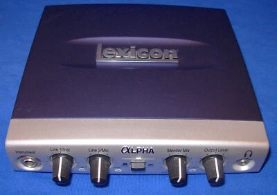 Lexicon Alpha Digital Recording Audio Interface - Model LEXALPHA V - Image 1 of 4
