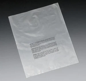 25 18" x 24" 1.5 Mil Suffocation Warning Poly Bags CLEAR, OPEN TOP, LAY FLAT - Picture 1 of 1