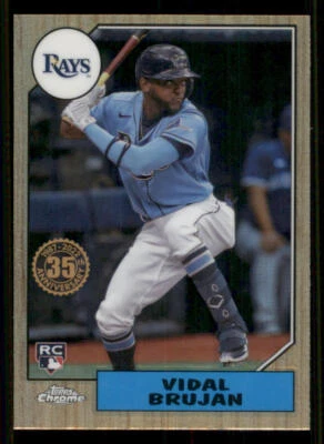 2022 Topps Chrome '87 Topps #87BC17 Vidal Brujan - Image 1 of 2