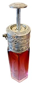 Parisian Theophilus Martin Silver EP Mounted & Baccarat Crystal Perfume Atomizer - Picture 1 of 9