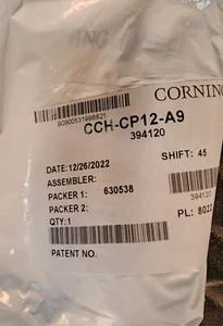 New in Factory Pkg. - Corning CCH-CP12-A9 Panel - NEW - Picture 1 of 1