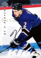 1995-96 Be A Player Auto #162 Ken Klee