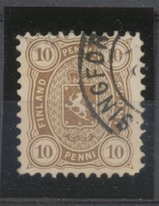 Finland N°15a 10p Brown Lace 11. P426 - Picture 1 of 2