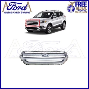 FORD ESCAPE 2017-2019 FRONT BUMPER UPPER GRILLE CHROME GV44-8200 _ GJ5Z-8200 - Picture 1 of 2