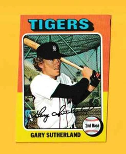 1975 Topps Mini Gary Sutherland Detroit Tigers #522 (KCR) - Picture 1 of 2