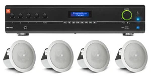 (4) JBL 3" 15w 70v In-Ceiling Speakers+JBL Amplifier For Restaurant/Bar/Cafe - Picture 1 of 11
