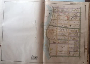 1917 Brooklyn Bay Ridge NY Crescent Athletic Club 74th St to 86th St Atlas Map - Picture 1 of 5