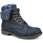 Cliffs by White Mountain Womens Duena Blue Casual Boots 11 Wide (C,D,W) 5516