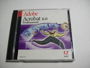 Genuine Adobe Acrobat 6.0 Professional Educational Version McIntosh CD +Serial # - Picture 1 of 6