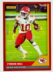 Tyreek Hill Cheetah 150/199 RED INSERT RARE 2021 panini sticker & card - Picture 1 of 2