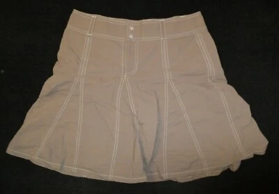 Sahalie Mujer Beige Elástico Cremallera Frontal Casual Skort Talla 6 Foto 1 de 2