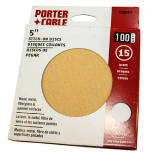 Porter-Cable 725001015 5"" PALO EN DISCO 100 GRANO PAQUETE DE 15. PC-725001015 - Imagen 1 de 1