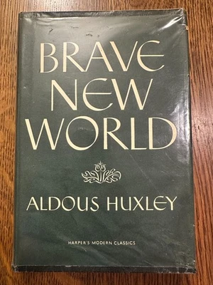 Brave New World by Aldous Huxley 1950 HC/DJ CLASSICS MODERN LITERATURE NOVELS — 第 1/4 张图片