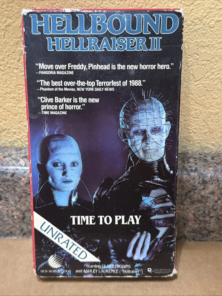 Hellbound Hellraiser II Unrated VHS 1988 Clive Barker Pinhead Cenobites Horror - Image 1 of 1