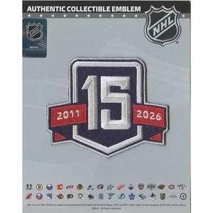 2025 Winnipeg Jets 15th Anniversary Logo Jersey Embroidered Patch - Picture 1 of 3