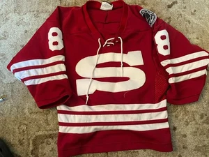 Camiseta deportiva de hockey Scarsdale New York juvenil pequeña 88 Grossberg K1 cosida con nombre en muy buena condición - Imagen 1 de 15