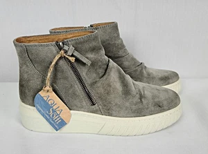 Sofft Aqua Portland graue Wildlederstiefel, Damengröße 9M, wasserdicht - Bild 1 von 15