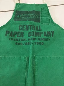 Vtg Carpenter Nail Apron Factory Trenton NJ Hammermill Paper Promo Logo AS IS - Picture 1 of 9