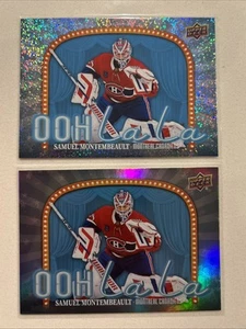 2024-25 Upper Deck Series 2 Samuel Montembeault (2) Speckled Parallel & #OLL-30 - Picture 1 of 2