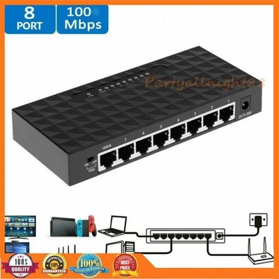 8-Fach RJ45 Splitter Verteiler Netzwerk Patch LAN Internet Kabel zum Einbau - Bild 1 von 4