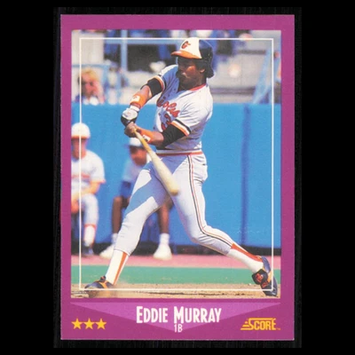 Eddie Murray #18 1988 Score Baltimore Orioles Baseball Card MLB NM - Image 1 of 3