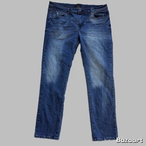 Nickel & Iron New York Herren Jeans Blau Distressed Denim Hose Größe 36x32 - Bild 1 von 12