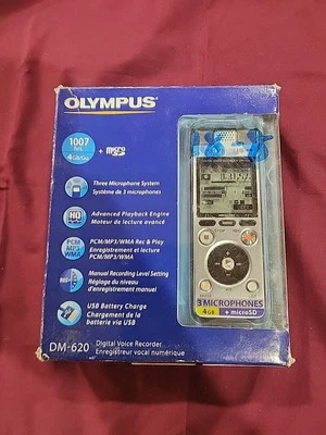 Olympus Digital Voice Recorder DM-620 NIB Open Box HTF  - Image 1 of 4