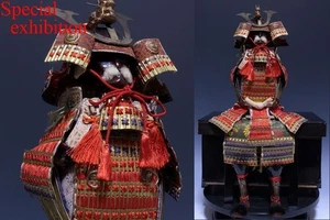Japan Antique Yoroi armor figurine child doll kabuto katana samurai Edo 6987 - Picture 1 of 10