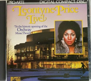 LEONTYNE PRICE - Live: Ordway Music Theatre Opening CD Exc Cond! Pro Arte - Picture 1 of 2
