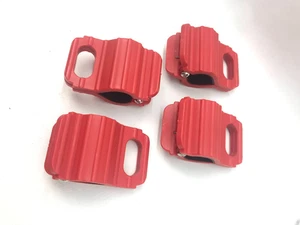 4pcs Handle Bar tie-down Clamps Clip tie down Hooks Motorcycle Motorbike - Bild 1 von 9