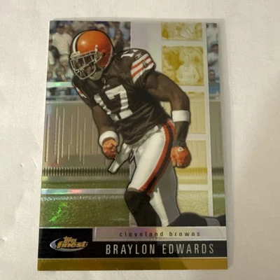 2009 Finest Braylon Edwards Gold Refractor #6/50 Browns - Image 1 of 4