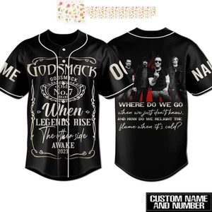 God Smack When Legends Rise The Other Side Awake 2023 Personalized Baseball Jers - Picture 1 of 4