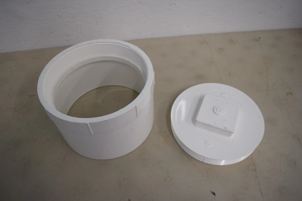 6 Inch Pvc Pipe Canplas 193057S PVC DWV Cleanout Plug - 6 Inch Self ...