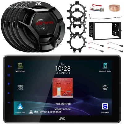 JVC KW-Z900W Receiver, Kit, 4x 6.5" Speakers, Adaptor, Harness, Harness, Adapter Foto 1 de 4