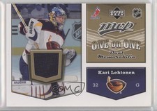 2007-08 Upper Deck MVP One on Dual Memorabilia Kari Lehtonen Antero Niittymaki