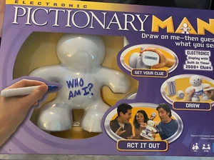 2008 Electronic PICTIONARY MAN Draw On Me Charades Draw Game - New Sealed - Picture 1 of 12