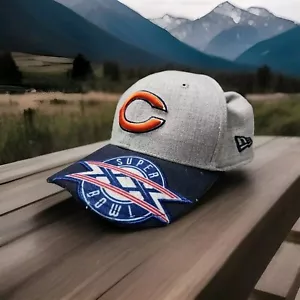 CHICAGO BEARS Super Bowl XX Patch Blue Large XLarge Hat Cap New Era 39Thirty - Picture 1 of 10