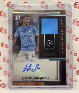 Alessio Romagnoli /299 AUTO PATCH Game Used 2023-24 Topps Museum MAR-BA - LAZIO - Picture 1 of 2