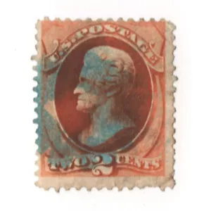 GoodChoice: 1870 Sc# 146 red brown 2¢ Jackson VF CV$18 - Picture 1 of 3