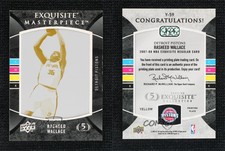 2007 Upper Deck Exquisite Collection Printing Plate Yellow 1/1 Rasheed Wallace