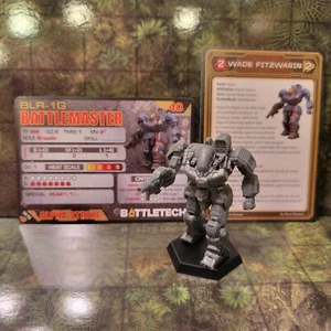 Battletech Miniatures Battlemaster + Pilot, Mech Cards A Game of Armored Combat - Picture 1 of 5