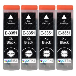 4 cartuchos de tinta XL negros para Epson Expression Premium XP-530, XP-635, XP-7100 - Imagen 1 de 5