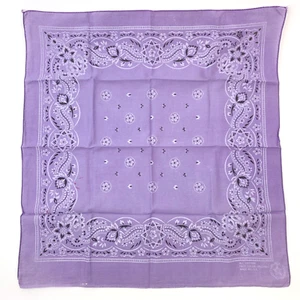 "Sciarpa vintage 13960 colore veloce country western floreale viola bandana 21"" x 19,5" - Foto 1 di 11
