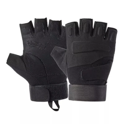 Guantes tácticos sin dedos para hombre guantes de medio dedo de combate militar Foto 1 de 4