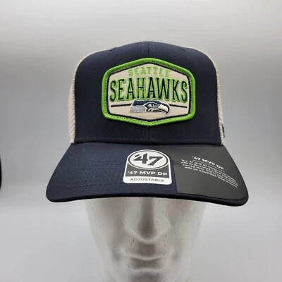 Sombrero Seattle Seahawks para hombre y mujer 47 marca Shumay MVP Snapback azul marino NFL Foto 1 de 4