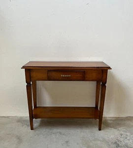 MOBILE CONSOLLE TAVOLINO INGRESSO SOGGIORNO IN LEGNO CLASSICO NOCE VINTAGE - Foto 1 di 14