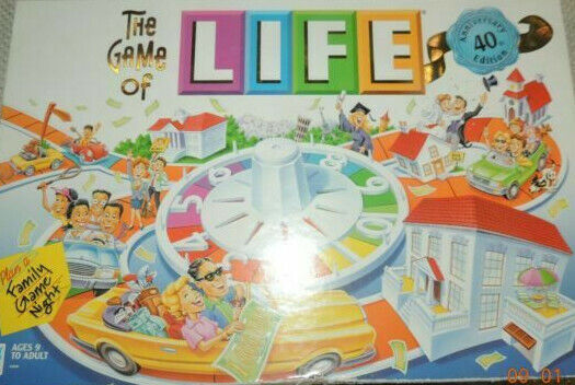 GAME OF LIFE REPLACEMENT BOARD / 1999 FOLDS Rectangle in Quarters / BOARD  ONLY