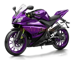 Purple Black Painted Injection Fairing Kit For Yamaha YZF R125 2008-2018 2015 16 - Bild 1 von 8