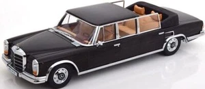 KK Scale 1:18 Scale Mercedes 600 W100 Landaulet 1964 Black - Picture 1 of 2