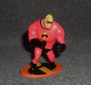 DISNEY THE INCREDIBLES MR. INCREDIBLE 3" PVC MINI TOY FIGURE CAKE TOPPER  - Picture 1 of 1